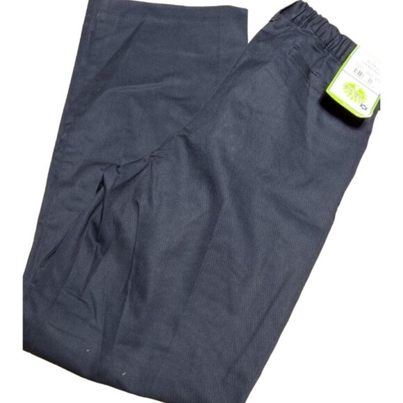 Real School School Uniform 18 1/2 Navy Girls Plus Flat Front Low Rise Pant‎ - Picture 1 of 5